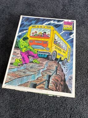 Incredible Hulk Vintage Kid's Puzzle - 1981 Marvel Comics - 100 Pieces Complete